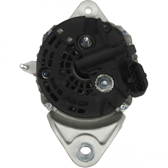 ALT009 - Alternador eletrônico modelo Bosch 0124555009 24V 80A, polia 8 canais com 63mm de diametro. Aplicação Volvo B10M eletronico, NH12, B7R, FH12, FH16, FM, FMX .