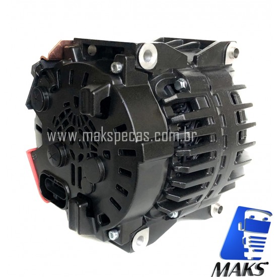 ALT8165 - Alternador modelo Prestolite 53160023,  Scania 2448165, 24V, 150A, polia 10 estrias, aplicação Scania