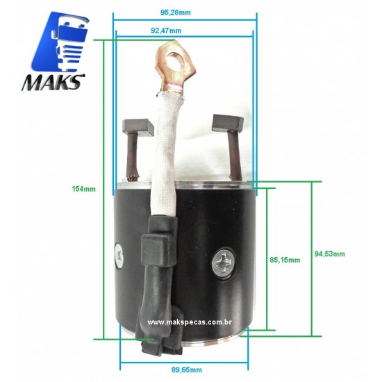 CPM20171 - Carcaça polar completa para motor de partida Mitsubishi M009T20171 MBB Axor