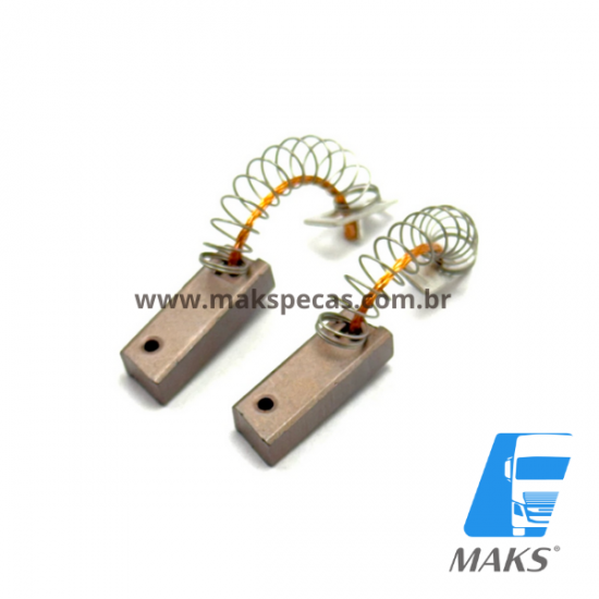 ESC8891 - Jogo de escovas para o regulador do alternador modelo Mitsubishi 24V 80A, VOLVO VM 210,240,260, outros. ESC8891 - Jogo de escovas para o regulador do alternador modelo Mitsubishi 24V 80A, VOLVO VM 210,240,260, outros.