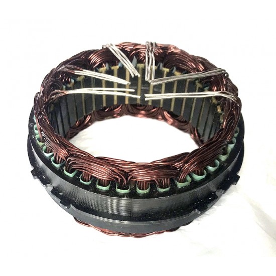 EST200JD - Estator Alternador eletronico tipo Bosch 0124625030 12V 200A. Aplicação Tratores John Deere, AH229090.