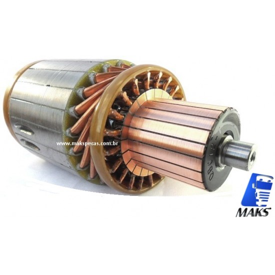 IND39MT - Induzido motor de partida Delco Remy 8200519, MBB Axor, 2035, 2040, 2044, 2540, 2044, 2540, 2544, 2640, 2644, 3340, 4140, O500RS, RSD, OM457LAE, outros.