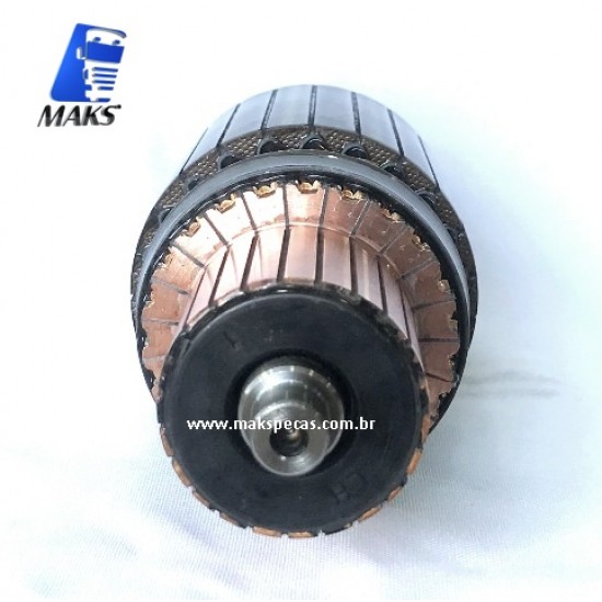 IND5641 - Induzido para motor de Partida tipo Denso 24V, 4,5Kw, 10dentes. Aplicação Iveco Stralis 2995138/ 42498714/ 99432760/ Lucas LRS01957/ LRS1957