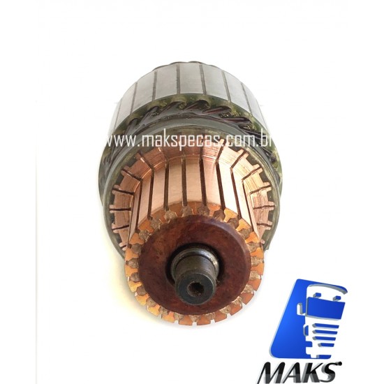 IND5740 - Induzido motor de partida modelo Denso 4280005741 12V, 2.7kW, 10 dentes CW, aplicação John Deere