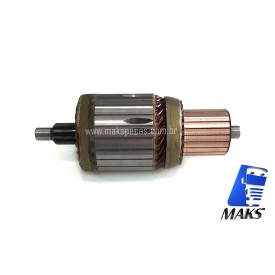 IND7100 - Induzido para motor de arranque modelo Denso 428000-7100 24V, 4.8Kw, 10 Dentes.