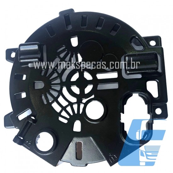 CAP8165 - Tampa de fechamento traseiro para alternador modelo Prestolite 53160023, 24V, 150A, aplicação Scania