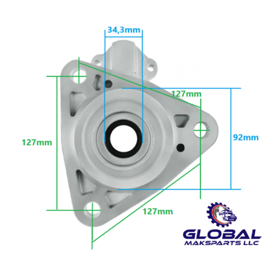 MDM20171 - Mancal dianteiro para motor de partida Mitsubishi M009T20171. Aplicação MBB AXOR 3344/outros linha 5,5kw. MDM20171 - Mancal dianteiro para motor de partida Mitsubishi M009T20171. Aplicação MBB AXOR 3344/outros linha 5,5kw.