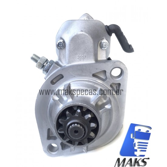 MPD7100 - Motor de partida modelo Denso 428000-7100, 438000-0060 24V, 4.8Kw, 10 Dentes. Aplicação Cummins /Volare 438000-7100