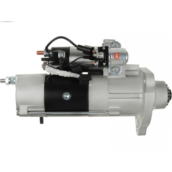 MPM62173 - Motor de Partida tipo Mitsubishi M009T62173 24V 5.5kW 12D. Aplicação Volvo FH12, B12R, outros.