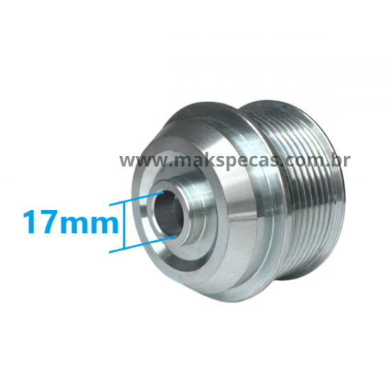 POL6393 - Polia para alternador Mitsubishi A004TR6393 24V 110A Volvo FH12, FM12, FMX12 POL6393 - Polia para alternador Mitsubishi A004TR6393 24V 110A Volvo FH12, FM12, FMX12