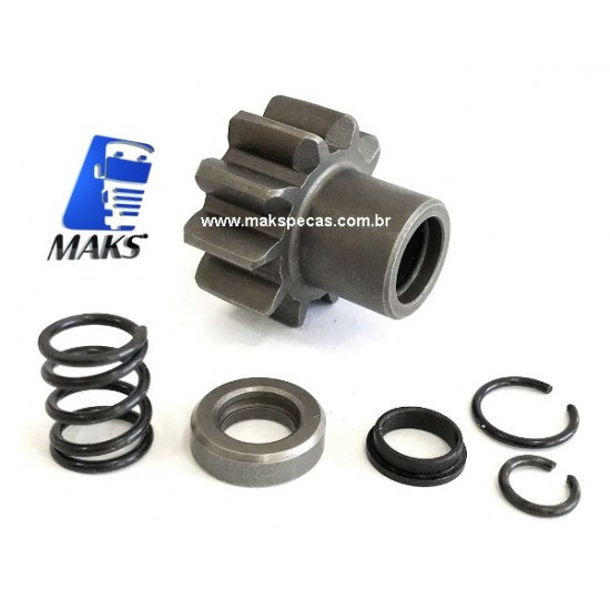 PHD5001 - Kit pinhão para motor de arranque tipo Denso 228000-5001 24V, 10 dentes. Aplicação Cummins 3282626, 3675289RX, 3957596, Komatsu 600-863-5110, 600-863-5111, Nippondenso 228000-5000, 228000-5001, 228000-5002, 228000-5003, 9722809-50