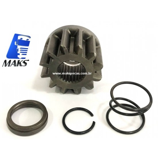 PHM61971 - Kit Pinhão para motor de partida Mitsubishi M009T61971 24V VW / MAN, 51262019199, 51262017199