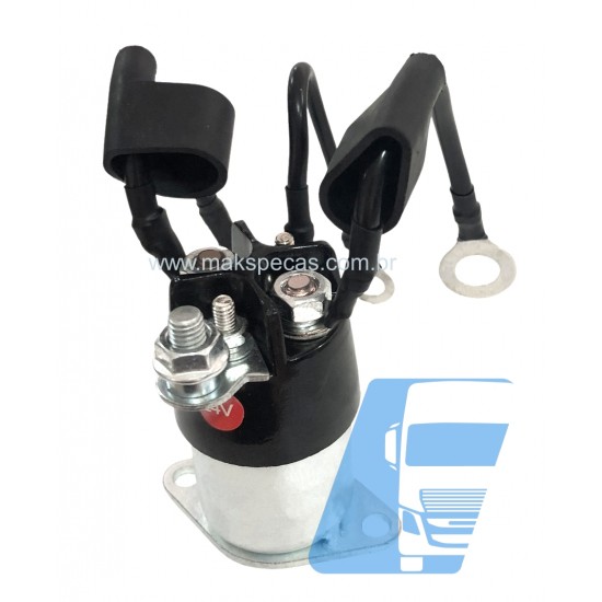 RALB012 - Relé auxiliar 24V mod 1.337.210.741 para motor de arranque modelo Bosch 0001330012, 0001330067, 0001330068 24V 6,0Kw, 12 Dentes.