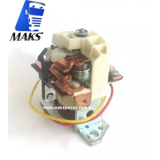 AKB005 - Rele de partida (automático/ solenoide) secundário para motor de partida modelo KB (isolado)  para Bosch ou Delco Remy. Várias aplicações