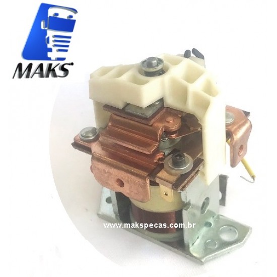 AKB005 - Rele de partida (automático/ solenoide) secundário para motor de partida modelo KB (isolado)  para Bosch ou Delco Remy. Várias aplicações