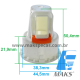 AA900 - Anel de ajuste do rolamento 6003 alternador eletronico Bosch tipo MBB 1722 , medida 2x, para tampas "desgastadas" diversas aplicações