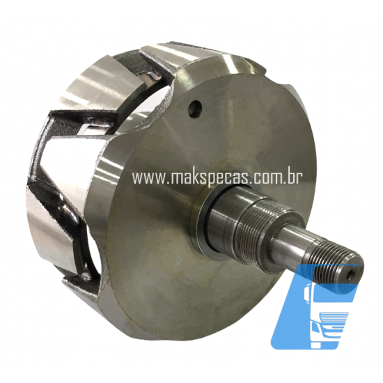 ROT6499 - Rotor para alternador modelo Mitsubishi A009TU6499 24V 150A. Scania