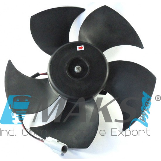 MAKS256 - Eletro ventilador condensador do ar condicionado modelo Denso 168000-6563 24V MAKS256 - Eletro ventilador condensador do ar condicionado modelo Denso 168000-6563 24V