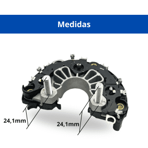 R3224 - Conjunto retificador modelo F00M133224, F00M133286 alternador Bosch 0124555015, outros. - Imagem 3