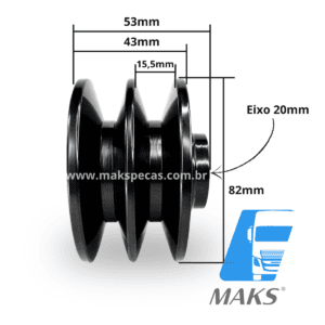 POL3171 - Polia para alternador modelo Prestolite/Leece Neville AVI168W3171 – 24 V | 150 A - Imagem 3