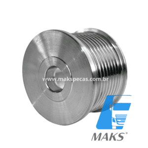 POL380- Polia 9PK para alternador Mercedes-Benz A0001508950 SEG 0124655380 - Imagem 3