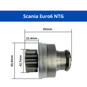 IM0006 - Pinhão impulsor motor de arranque modelo Mahle 7459501 SCANIA 3064855 EURO 6 NTG XT 560 G SUPER - Imagem 3
