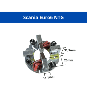 PE0009 - Porta escovas motor de arranque modelo Mahle 7459501 SCANIA 3064855 EURO 6 NTG XT 560 G SUPER - Imagem 4