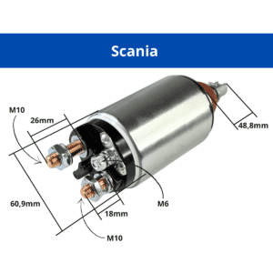 RP0010 - Relé de partida motor de arranque modelo Mahle 7459501 SCANIA 3064855 EURO 6 NTG XT 560 G SUPER - Imagem 5