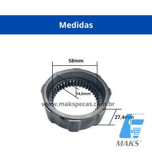 PD9121 - Kit planetaria sem impulsor para motor de arranque modelo Denso 428000-9121 24V 7,0kW aplicação Caterpillar - Imagem 3