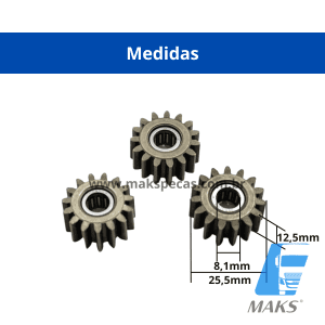 PD9121 - Kit planetaria sem impulsor para motor de arranque modelo Denso 428000-9121 24V 7,0kW aplicação Caterpillar - Imagem 4