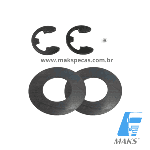 KX472 - Kit trava, arruela de aço e esfera da planetaria para motor de partida tipo Mitsubishi, linha M9 5.5 kW