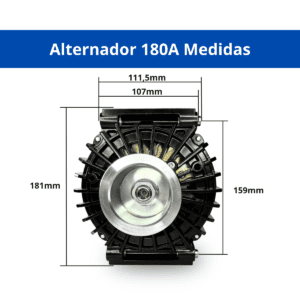A168P316 - Alternador Prestolite AVI168P3116HP 24V 180A para Scania, Leece-Neville da linha AVI168 - Imagem 6