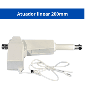 WTM3L200 - Atuador Linear Para Cama, Portas 200mm 24v 5000N - Imagem 3