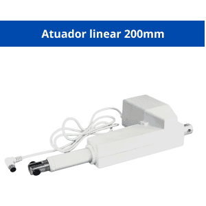 WTM3L200 - Atuador Linear Para Cama, Portas 200mm 24v 5000N - Imagem 4