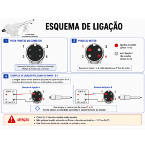 Atuador Linear Maks WTM3L200 – Camas / Portas / Projetos - Imagem 6