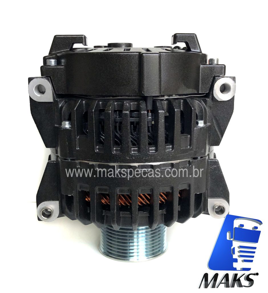 ALT8165 - Alternador mod  Prestolite AVI150P2114HP, 24V  180A,  Scania 2448165, 2572595, 3138003, 3140940, polia 10 estrias,  71 mm diametro aplicação ônibus e caminhões Scania.