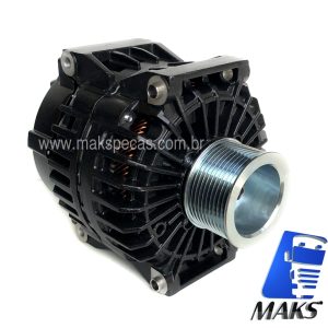 ALT8165 - Alternador mod  Prestolite AVI150P2114HP, 24V  180A,  Scania 2448165, 2572595, 3138003, 3140940, polia 10 estrias,  71 mm diametro aplicação ônibus e caminhões Scania.  