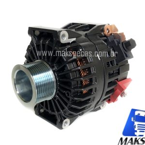 ALT8165 - Alternador mod  Prestolite AVI150P2114HP, 24V  180A,  Scania 2448165, 2572595, 3138003, 3140940, polia 10 estrias,  71 mm diametro aplicação ônibus e caminhões Scania.