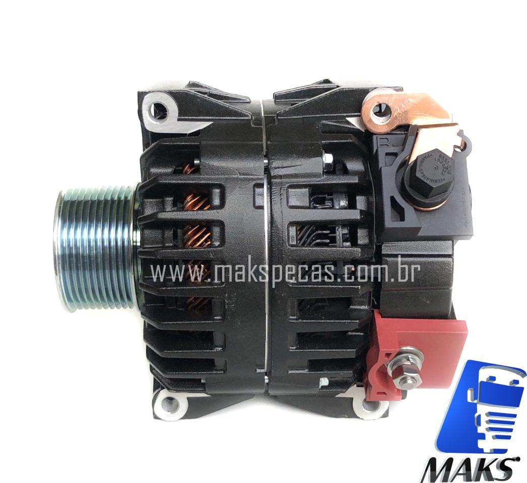 ALT8165 - Alternador mod  Prestolite AVI150P2114HP, 24V  180A,  Scania 2448165, 2572595, 3138003, 3140940, polia 10 estrias,  71 mm diametro aplicação ônibus e caminhões Scania.