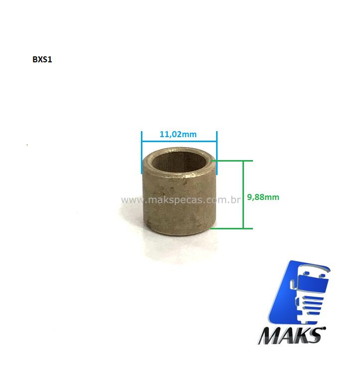 BXS1 - Bucha da ponta de encaixe do induzido para motor de arranque modelo Bosch 24V Scania série 3/4/5 highline.