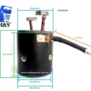CP2824V - Carcaça polar completa para motor de partida Delco Remy 28MT 24V MBB1721/1722