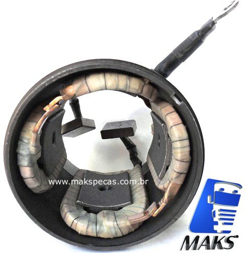 CP39MT - Bobina de campo (carcaça polar) para motor de partida Delco 8200519, MBB Axor, 2035, 2040, 2044, 2540, 2044, 2540, 2544, 2640, 2644, 3340, 4140, O500RS, RSD, OM457LAE, outros.