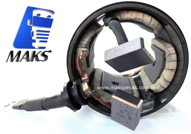 CP39MT - Bobina de campo (carcaça polar) para motor de partida Delco 8200519, MBB Axor, 2035, 2040, 2044, 2540, 2044, 2540, 2544, 2640, 2644, 3340, 4140, O500RS, RSD, OM457LAE, outros.