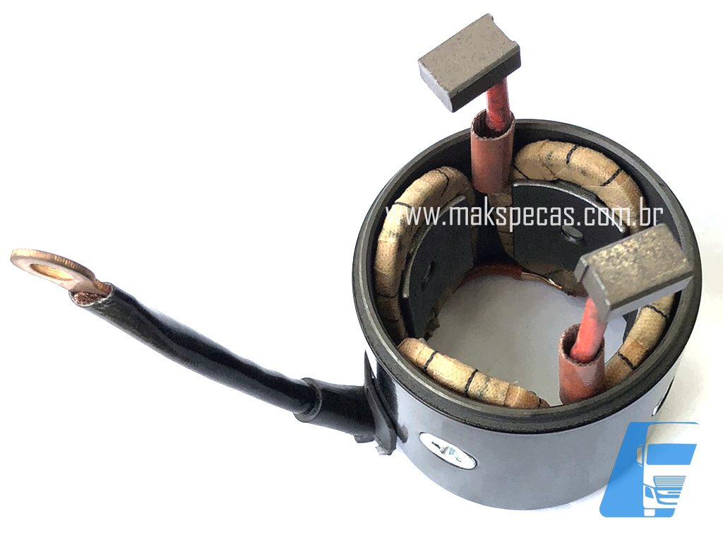 CP80472 - Carcaça polar para motor de partida modelo Mitsubishi M008T80472 24V, 3.2 kW, 11 dentes CW, aplicação Caterpillar.