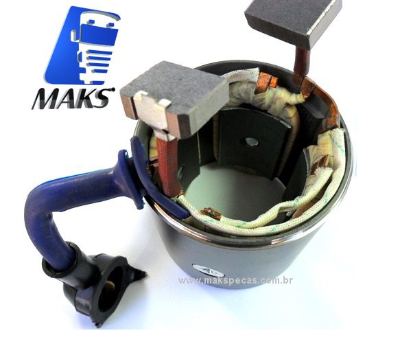 CPD5641 - Carcaça Polar (Bobina) para motor de Partida tipo Denso 24V, 4,5Kw, 10dentes. Aplicação Iveco Stralis 2995138/ 42498714/ 99432760/ Lucas LRS01957/ LRS1957