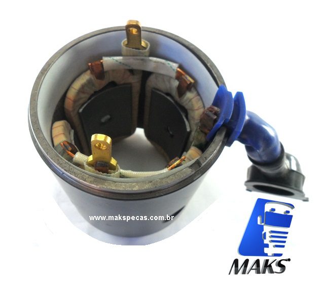 CPD7550 - Carcaça polar motor de arranque tipo Denso N940, 2280007550, STR70278, 24V 5,5KW 10dentes, aplicação Iveco Cursor.