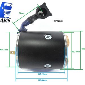 CPD7550 - Carcaça polar motor de arranque tipo Denso N940, 2280007550, STR70278, 24V 5,5KW 10dentes, aplicação Iveco Cursor.