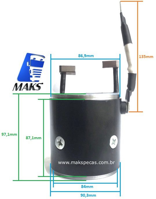 CPDR478 - Carcaça polar completa partida Delco Remy 8200478 29MT - Ford/ VW/ Cummins.