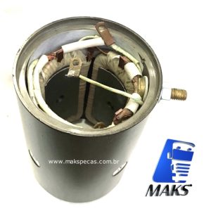 CPJE006 - Carcaça polar completa para motor de arranque modelo Bosch JE 0001371006 24V 6,5Kw.