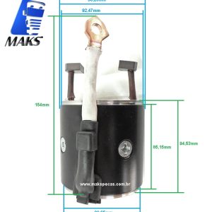 CPM20171 - Carcaça polar completa para motor de partida Mitsubishi M009T20171 MBB Axor